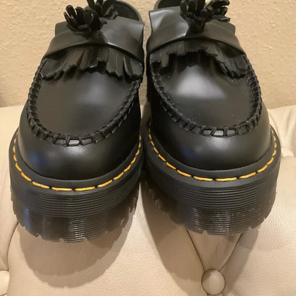 NWOT Dr. Martens Adrian Quad Tassel Loafers Black Leather  display picture 2